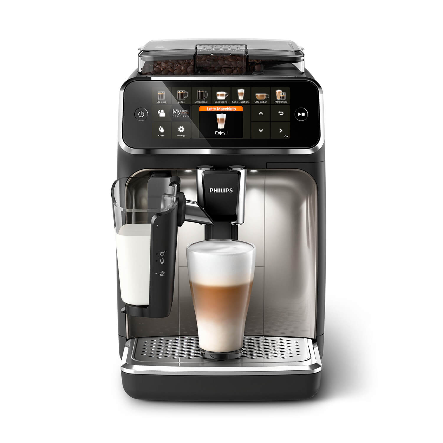Philips 5400 LatteGo Fully Automatic Espresso Machine  Automatic espresso  machine, Espresso machine, Espresso