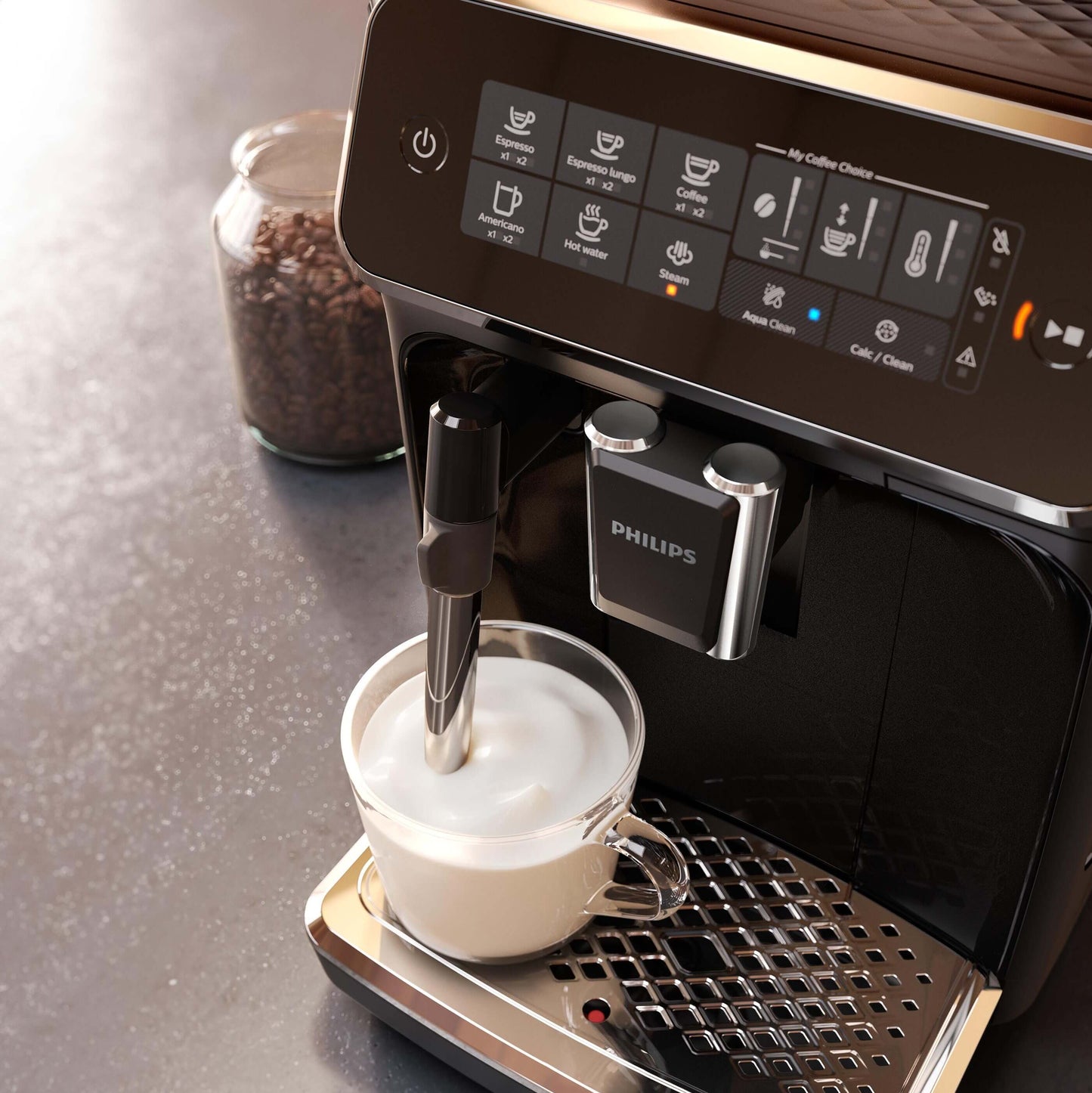 Philips 3200 Series Fully Automatic Espresso Machine - Classic Milk Frother