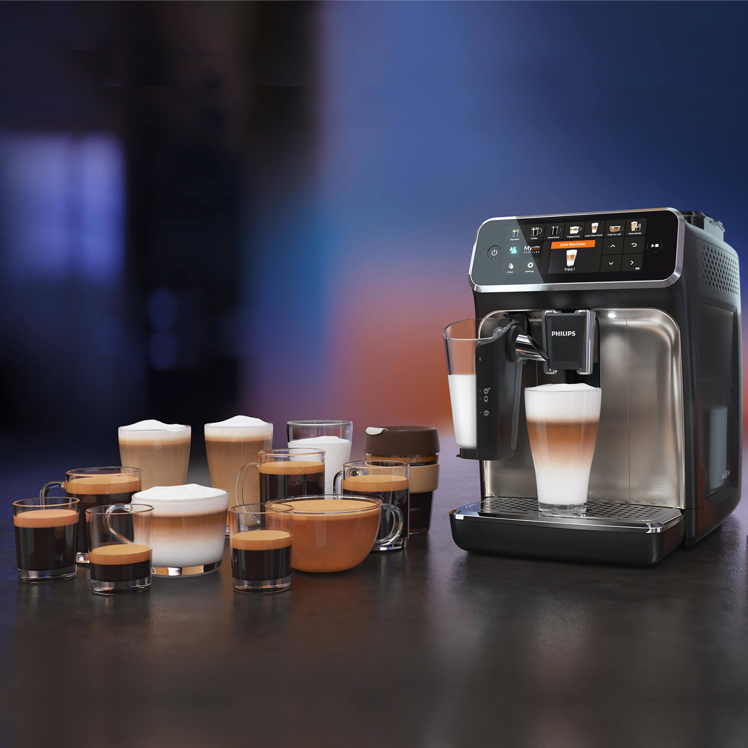  PHILIPS 5400 Máquina de café espresso totalmente automática con  LatteGo, EP5447/94 (renovada) : Hogar y Cocina